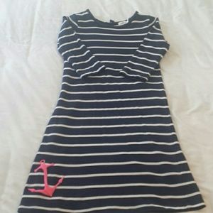 Vinyard vines dress with pink stitched anchor